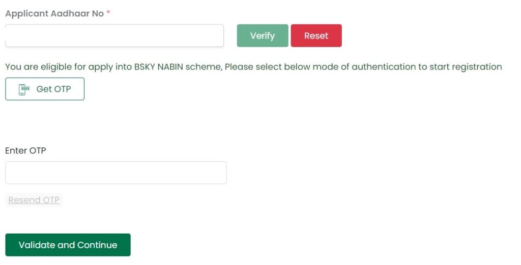 BSKY Nabin Card Online Application 