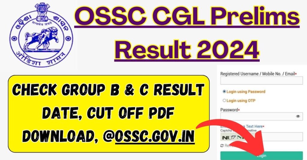 OSSC CGL Prelims Result 2024