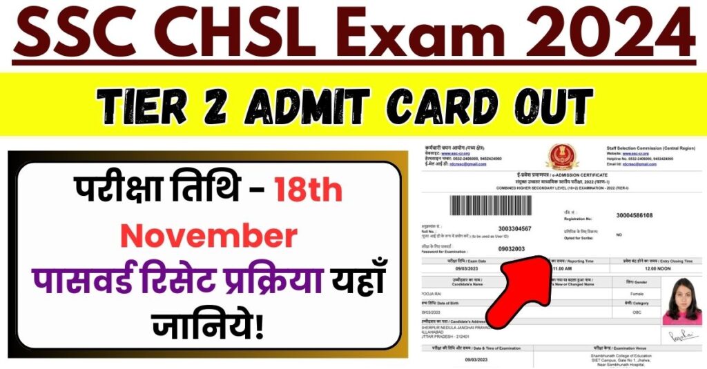 SSC CHSL TIER 2 Admit Card 2024 