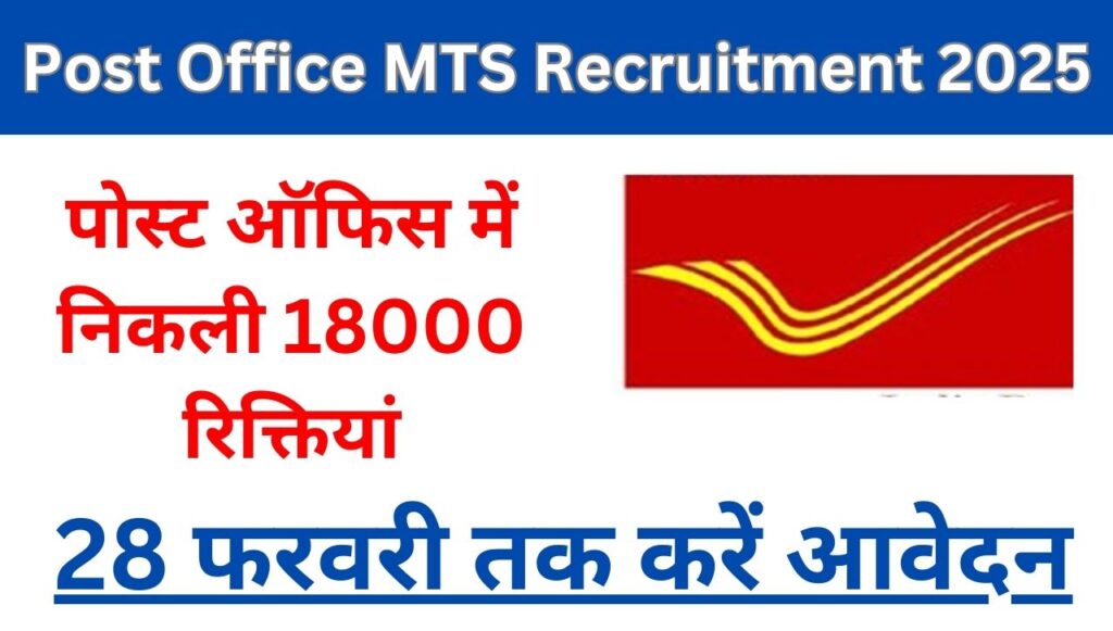 Post Office MTS Recruitment 2025