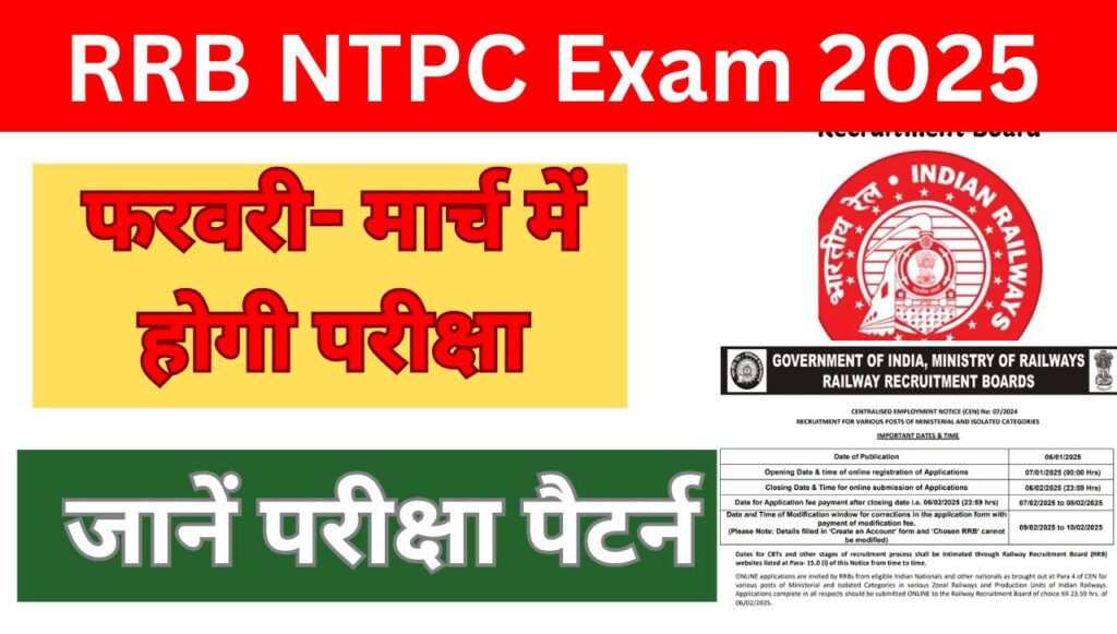 RRB NTPC Exam 2025